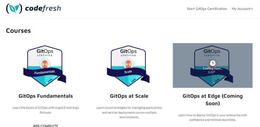 GitOps courses at codefresh